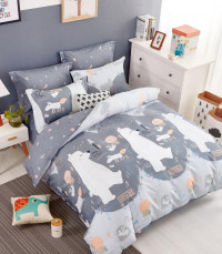 Постельное белье из твила TANGO мишки на севере 70х70 (2шт) 2-спальное