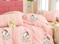 Постельное белье из твил-сатина TANGO lazy days 70х70 (2шт) 1,5-спальное