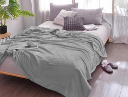 Плед однотонный из микрофибры TANGO ALLEGRIA AL-21 серый 200х220