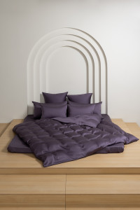 Постельное белье с простыней на резинке 160х200 GERMAN GRASS VIOLET BRILLIANT GRASS 50х70 (2шт), 70х70 (2шт) евро