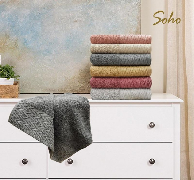 Набор кухонных полотенец махровых хлопковых KARVEN HM678 SOHO V7 30х50 (6шт)