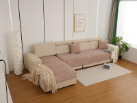 Набор накидок на диван из микрофибры TANGO SOFA светло-коричневый 90х160 (1шт), 90х210 (1шт)