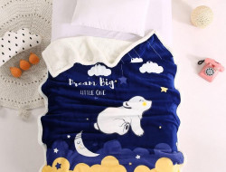 Плед детский фланелевый из микрофибры с шерпой TANGO LEONCELLO LEO-21 100х140