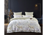 Постельное белье из египетского хлопка Premium ASABELLA Бутоны пионов 50х70 (2шт) и 70х70 (2шт) семейное