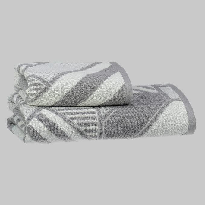 Полотенце махровое хлопковое SAREV H1039 PISA V1-GRI 50х90