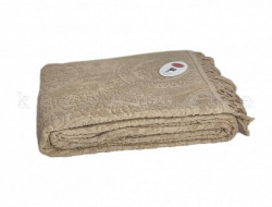 Плед из хлопка с бахромой KARVEN P934 HITIT PIKE капучино 200х220