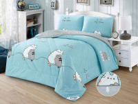 Постельное белье из твил-сатина с одеялом TANGO PRIMAVERA love mom 50х70 (2шт) евро