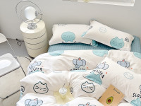 Постельное белье из твил-сатина TANGO slowlife 70х70 (2шт) 1,5-спальное