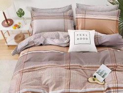 Постельное белье из сатина АЛЬВИТЕК клетка айро 1,5-спальное