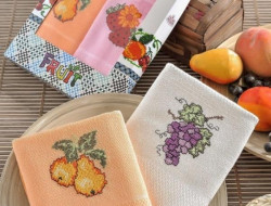 Набор кухонных полотенец ФРУКТЫ 40х60 (2шт)