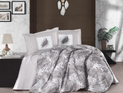 Постельное белье из ранфорса KARVEN N023/1 PUMA BROWN V-2 50х70 (2шт) евро