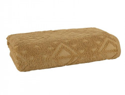 Полотенце махровое TAC JACQUARD HARDAL горчичное 70х140