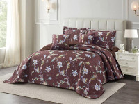 Покрывало с наволочками тонкое из полисатина TANGO мирмассе 240х260