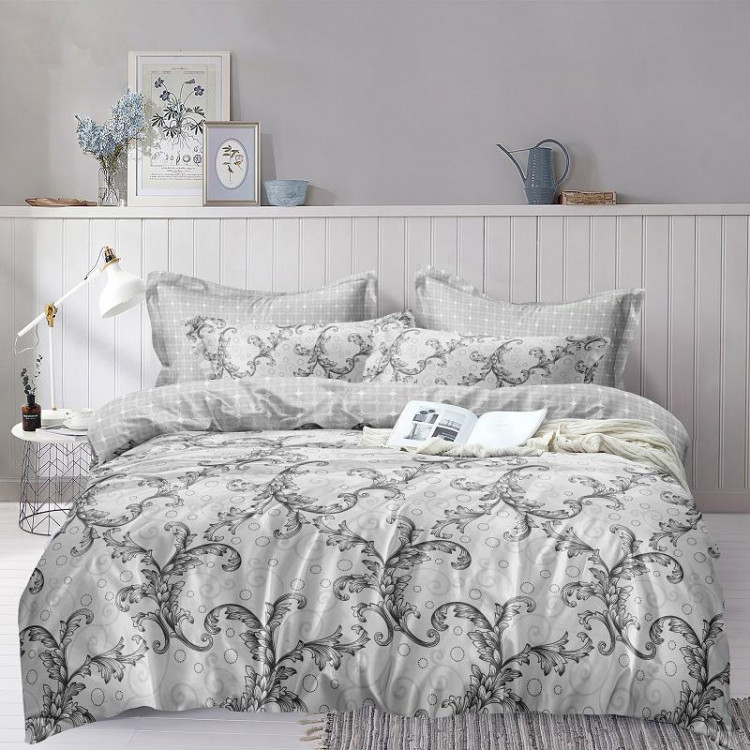 Постельное белье из микросатина TANGO вензеля 70х70 (2шт) 2-спальное