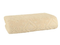 Полотенце махровое TAC JACQUARD BEIGE бежевое 70х140