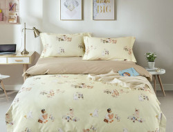 Детское постельное белье из египетского хлопка Premium ASABELLA Старинный фарфор 50х70 (1шт) и 70х70 (1шт) 1,5-спальное