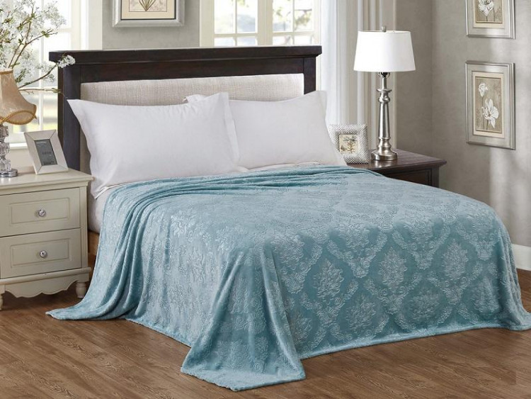 Плед однотонный из микрофибры с тиснением АЛЬВИТЕК ВЕНЕЦИЯ 169-pv 150х200