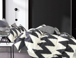 Постельное белье из сатина TANGO зигзаги 50х70 (2шт) 2-спальное