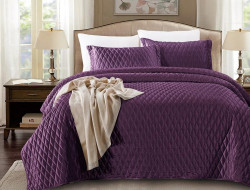 Покрывало с наволочками тонкое велюровое TANGO ARABESQUE ARA-08 240х260