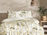 Постельное белье из ранфорса TAC RANFORCE MONROE желтое 1,5-спальное