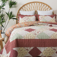 Покрывало с наволочками хлопковое TANGO PATCHWORK PW333-225 230х250