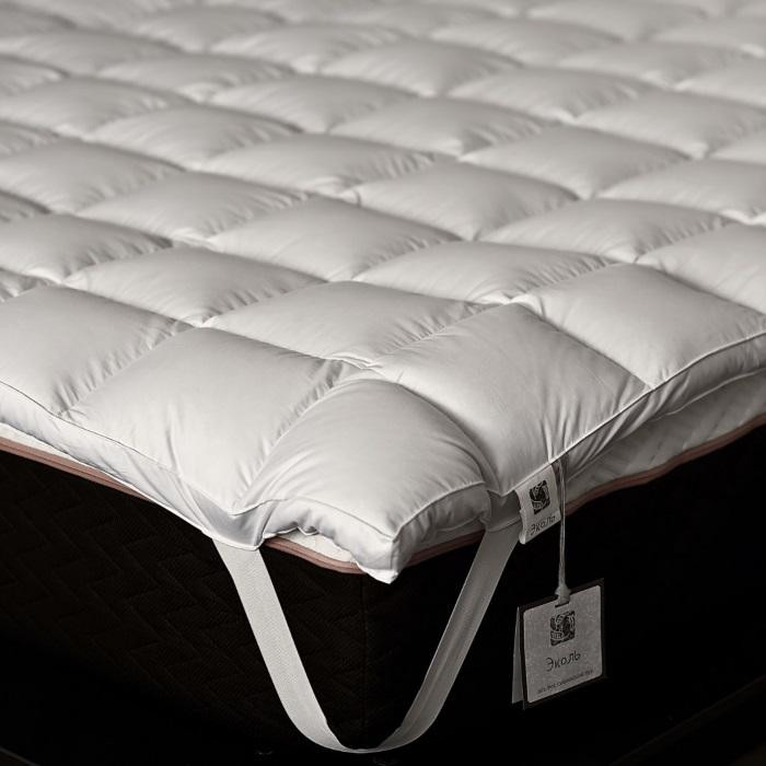 Наматрасник-топпер кассетный из белого гусиного пуха BELPOL ЭКОЛЬ 160х200х5