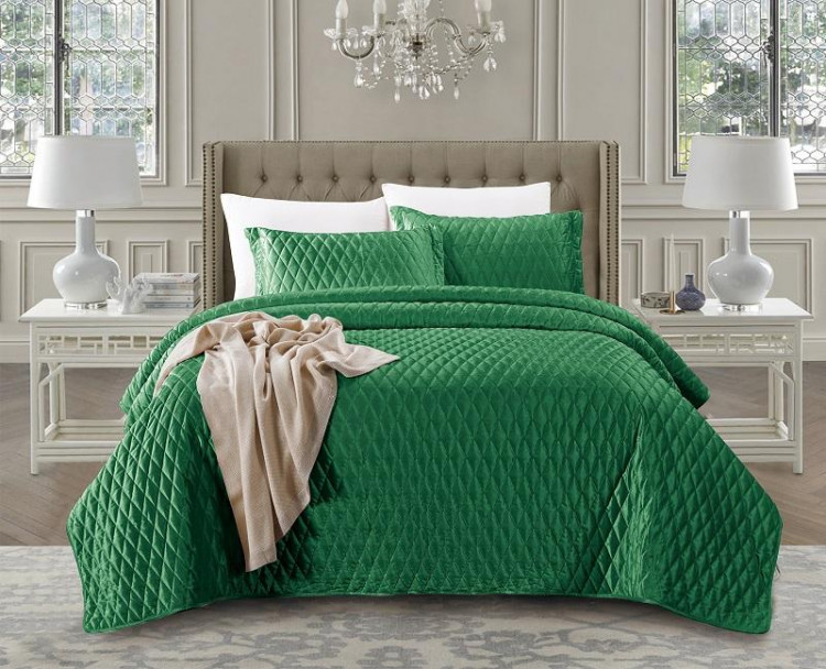 Покрывало с наволочками тонкое велюровое TANGO ARABESQUE ARA-11 240х260