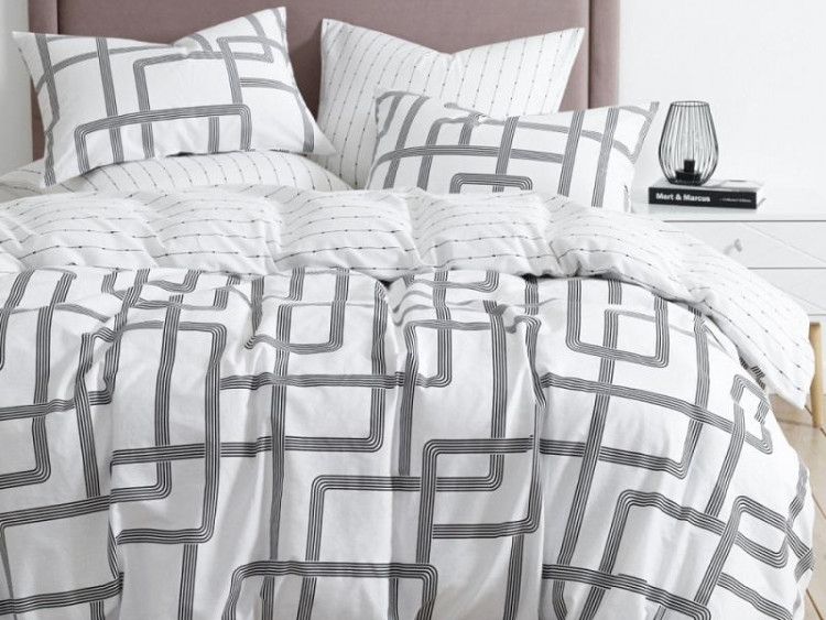 Постельное белье двухстороннее из твил-сатина SAILID BP-173-3 евро