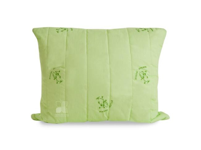 Подушка из бамбука в хлопке стеганая Легкие Сны БАМБУК 50х68 средняя