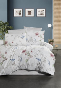 Постельное белье из ранфорса KARVEN N023 HOPE GREY 50х70 (2шт), 70х70 (2шт) евро