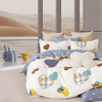 Постельное белье из твила TANGO от сердца к сердцу 50х70 (2шт), 70х70 (2шт) евро