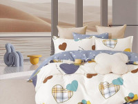 Постельное белье из твила TANGO от сердца к сердцу 50х70 (2шт), 70х70 (2шт) евро