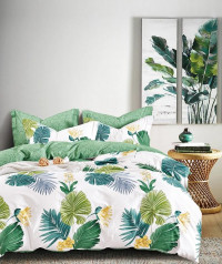 Постельное белье двухстороннее из твила в ПВХ TANGO ферна 50х70 (2шт) евро