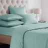 Простыня на резинке из сатина SAILID SL-1-160 ментол 160х200х25