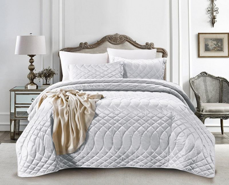 Покрывало с наволочками тонкое велюровое TANGO ROXETTE ROX-12 240х260