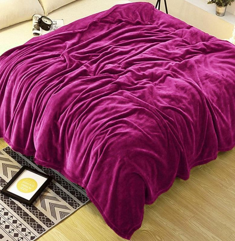 Плед однотонный из микрофибры TANGO ALLEGRIA AL-22 фуксия 150х200