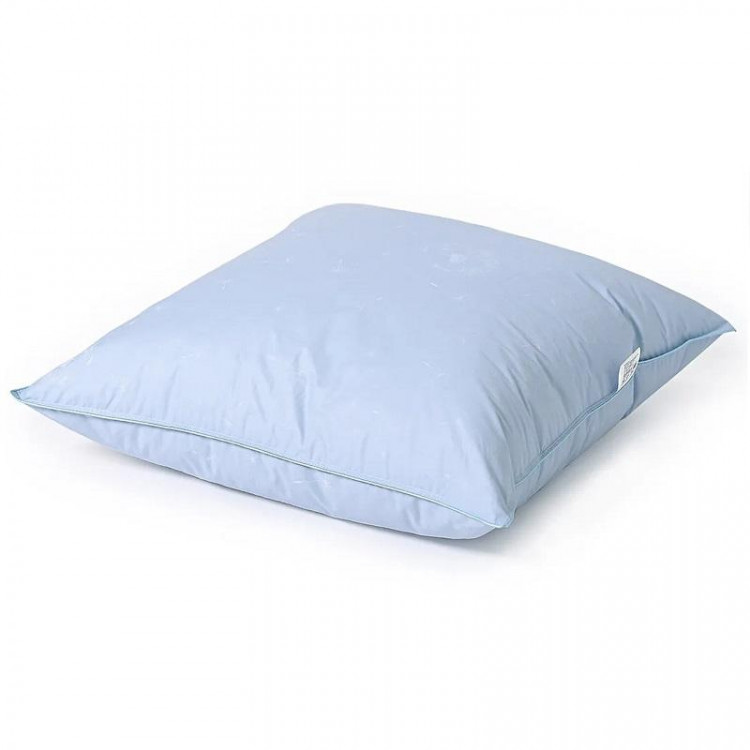 Подушка из серого гусиного пуха и пера BELPOL КОМФОРТ одуванчики 70х70 упругая