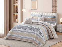 Покрывало с наволочками тонкое из полисатина TANGO LAFAYETTE гриоль 240х260