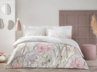 Постельное белье сатиновое TAC HAPPY DAY JESSICA светло-зеленое евро