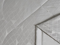 Постельное белье с летним одеялом из египетского хлопка Premium ASABELLA Бежевая пудра 50х70 (2шт) 1,5-спальное