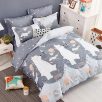 Постельное белье из твила TANGO мишки на севере 50х70 (2шт), 70х70 (2шт) евро