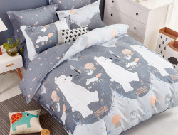 Постельное белье из твила TANGO мишки на севере 50х70 (2шт), 70х70 (2шт) евро