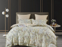 Постельное белье фланелевое из тенсела ASABELLA Солнечные блики 50х70 (1шт), 70х70 (1шт) 1,5-спальное