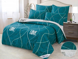 Постельное белье из микросатина с одеялом TANGO DE VERANO  Y-14 50х70 (2шт) семейное