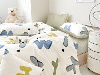 Постельное белье из твил-сатина TANGO буквы 50х70 (2шт) 2-спальное