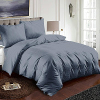 Постельное белье из микросатина TANGO синий зигзаг 70х70 (2шт) 2-спальное