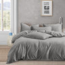 Постельное белье из люксового сатина АЛЬВИТЕК ОCA-004 серое 50х70 (2шт), 70х70 (2шт) евро