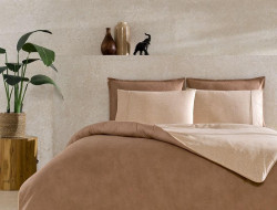 Постельное белье из ранфорса TAC RANFORCE RIVEN горчичное 1,5-спальное