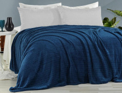 Плед из полиэстера KARVEN SUPER SOFT P941 MELINDA синий 160х220