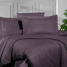 Постельное белье из страйп сатина KARVEN N164-SS-011 KMURDUM темно-лиловое 50х70 (2шт), 70х70 (2шт) семейное